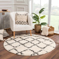 Load image into Gallery viewer, Wallagrass Beige Trellis Tassel Shag - Clearance
