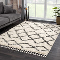 Load image into Gallery viewer, Wallagrass Beige Trellis Tassel Shag - Clearance
