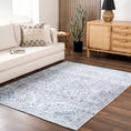 Load image into Gallery viewer, Barny Gray Washable Area Rug
