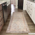 Load image into Gallery viewer, Analu Peach Washable Area Rug
