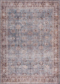 Load image into Gallery viewer, Dauis Brown&Blue Washable Persian Style Rug
