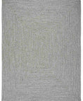 Load image into Gallery viewer, Cream Charcoal Braided Faux Jute Rug
