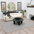 Load image into Gallery viewer, Cream Charcoal Braided Faux Jute Rug
