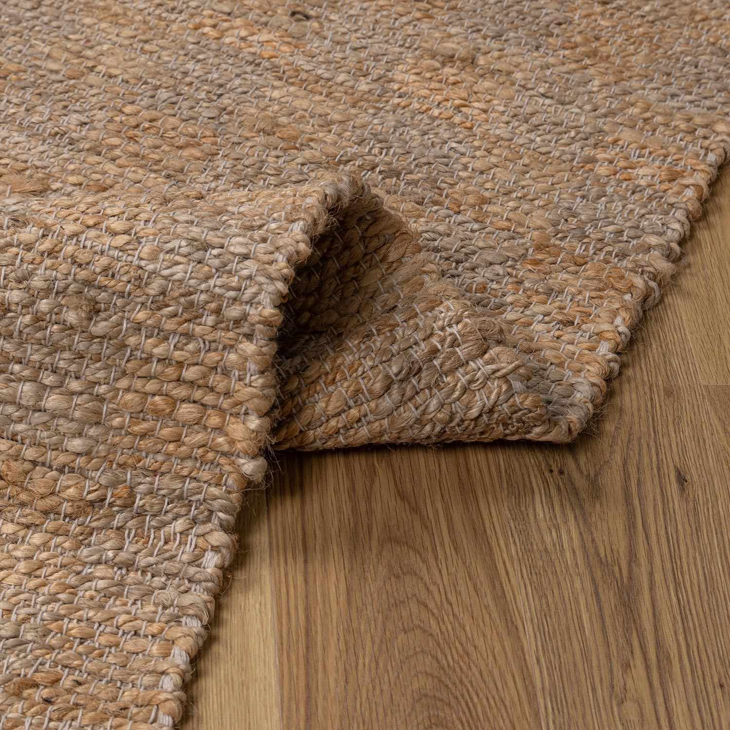 Lonut Lite Checkered Jute Rug