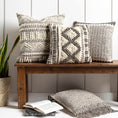 Load image into Gallery viewer, Sagamore Cream Trellis Wool&Cotton Throw Pillow
