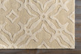 Load image into Gallery viewer, Fyffe Embossed Beige Wool Area Rug
