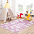 Load image into Gallery viewer, Nizar Pink Cloud Washable Kids Rug
