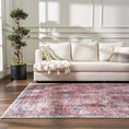 Load image into Gallery viewer, Burgundy Holi-2303 Washable Area Rug
