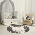 Load image into Gallery viewer, Kids Giraffe Bowtie Animal Print Nursery Area Rug - Clearance
