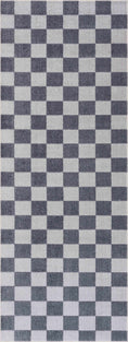 Load image into Gallery viewer, Alie Gray Checkered Washable Area Rug
