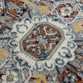 Load image into Gallery viewer, Cabacungan Blue & Rust Washable Area Rug - Clearance
