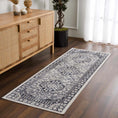 Load image into Gallery viewer, Cabacungan Cream & Gray Washable Area Rug
