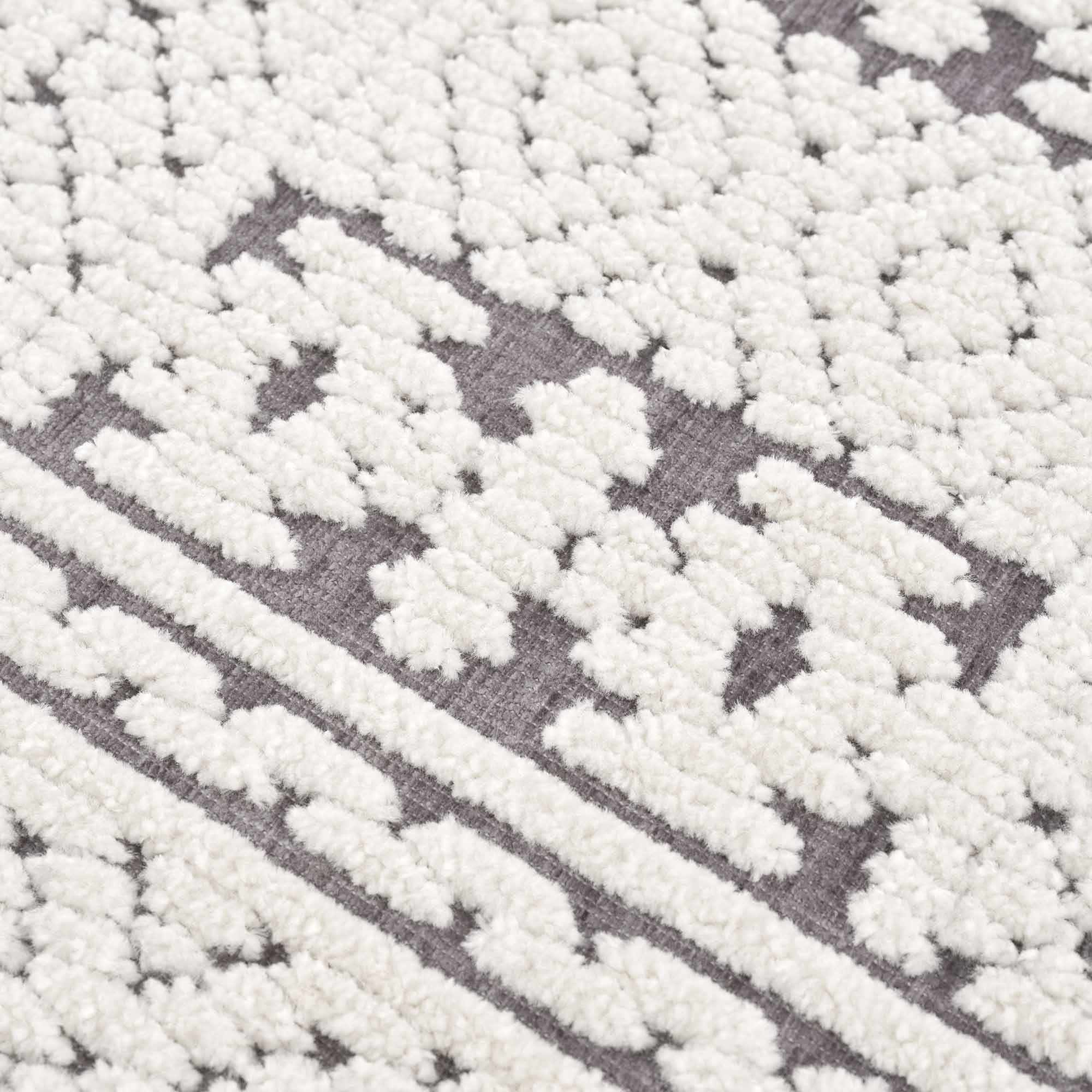 Bahar Cream & Gray Washable Area Rug - Clearance