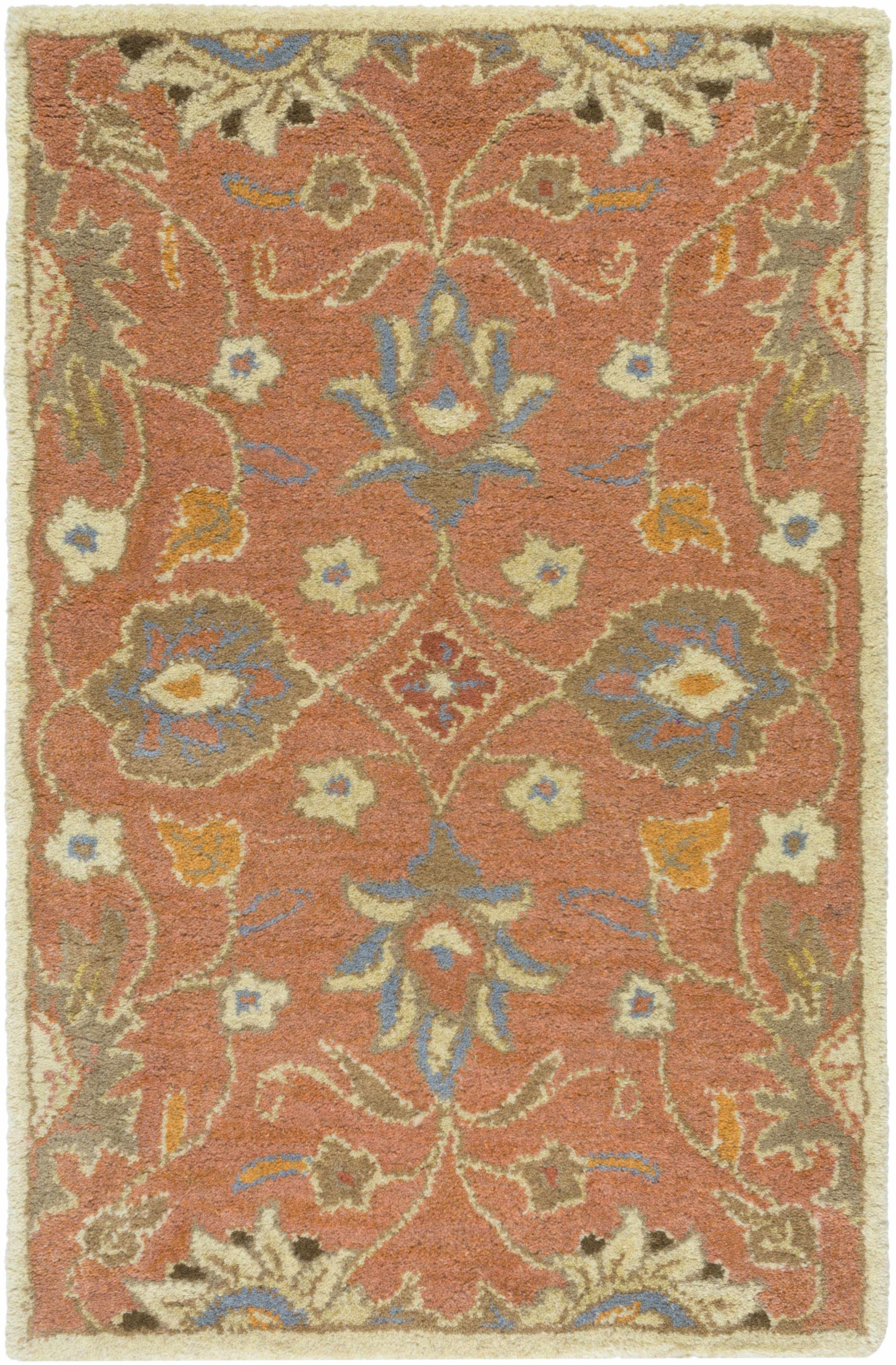 Conesus Burnt Orange 1112 Wool Area Rug