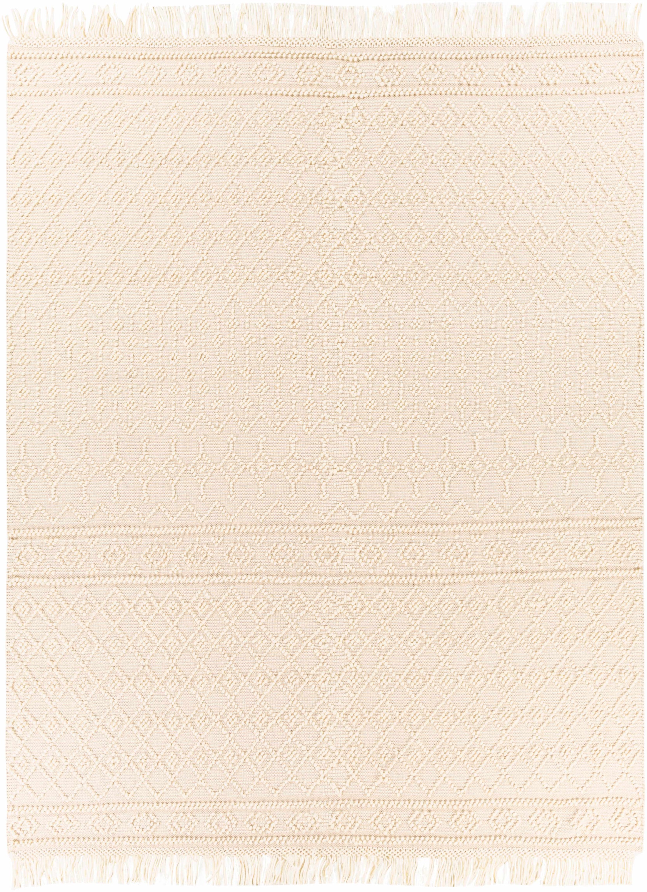 Brothers Beige Wool&Cotton Rug