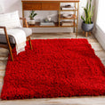 Load image into Gallery viewer, Siari Solid Red Shag Carpet
