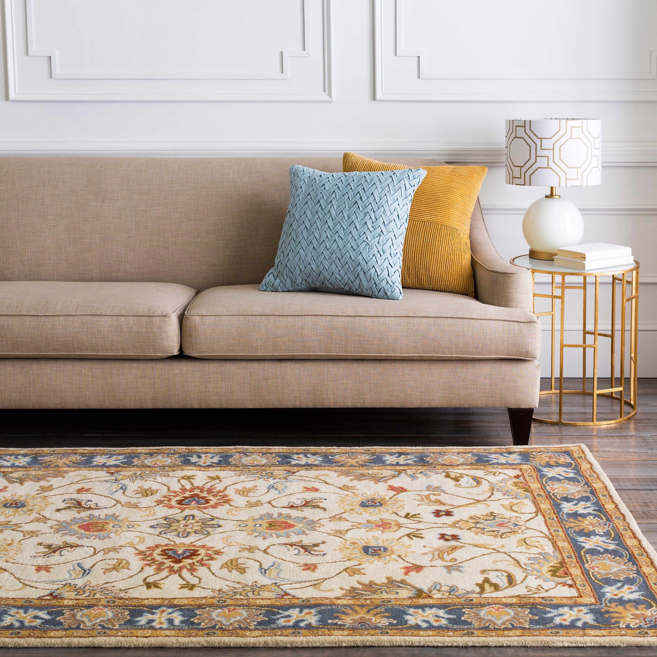 Cherryfield 1125 Yellow&Sage Wool Rug