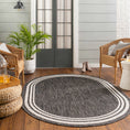 Load image into Gallery viewer, Coonamble Bordered Antrasit Outdoor Rug
