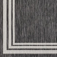 Load image into Gallery viewer, Coonamble Bordered Antrasit Outdoor Rug
