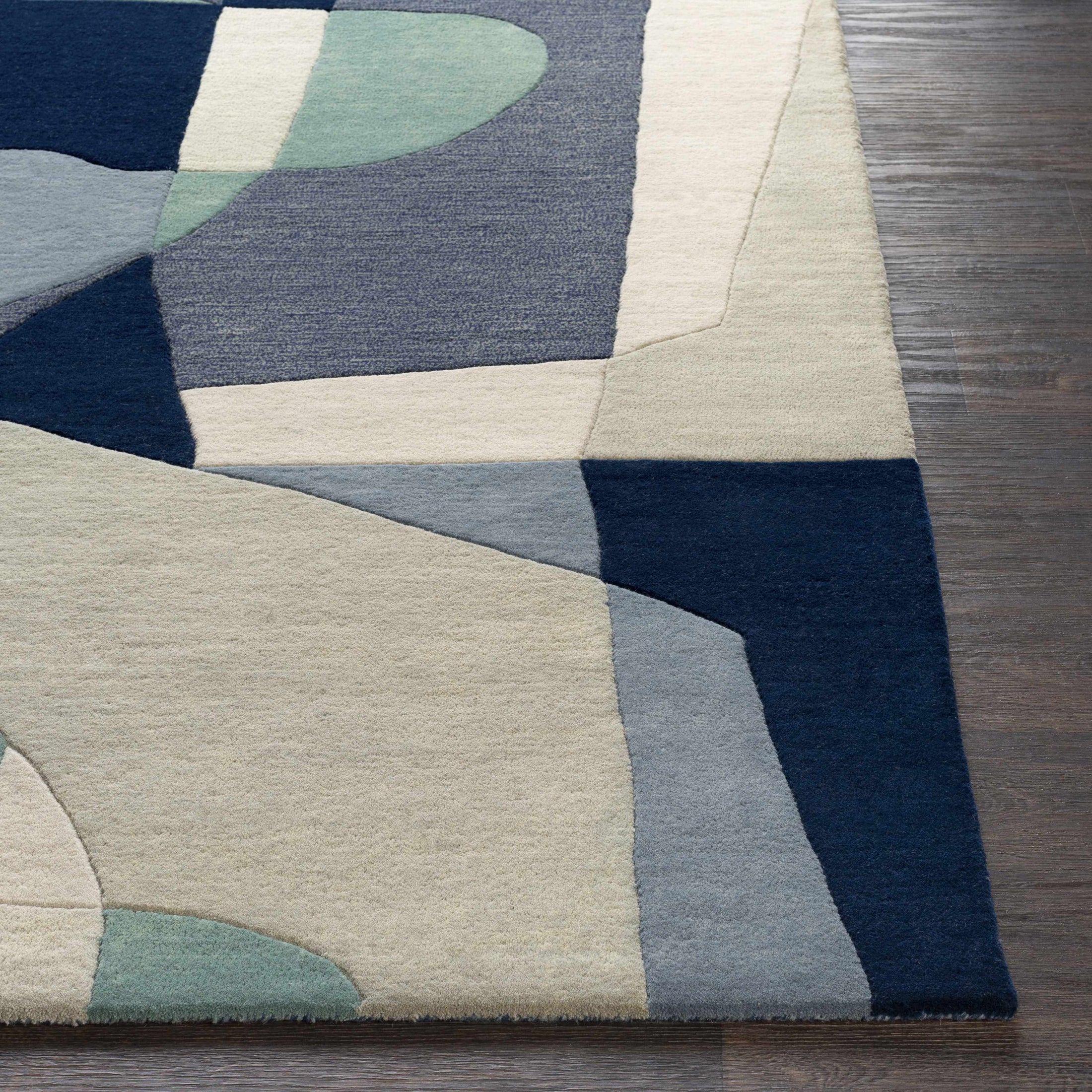 Crawfordsville Modern Wool Rug