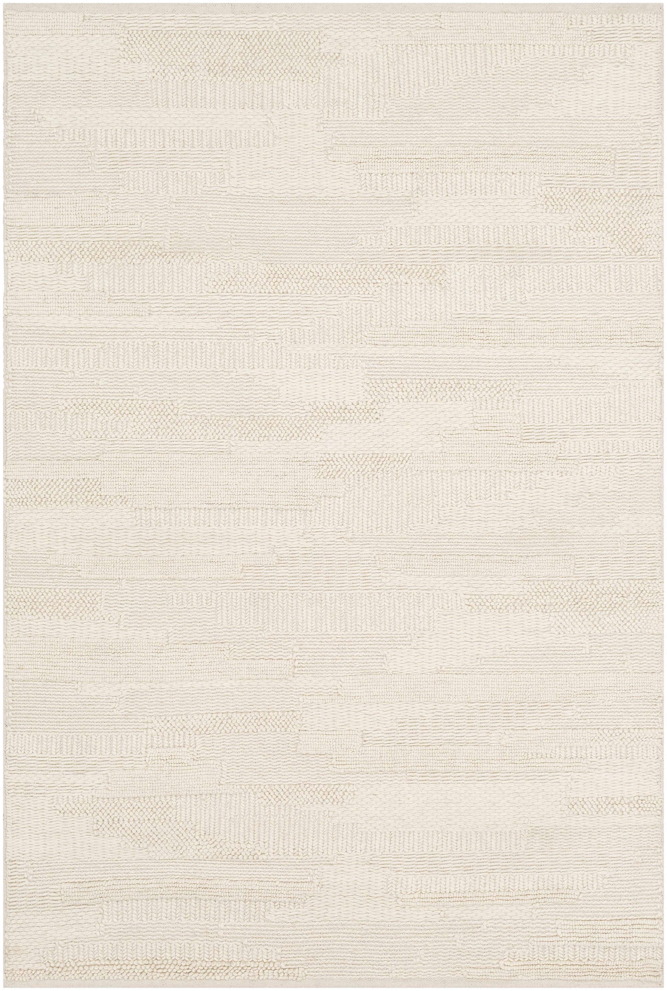 Cypress Cream Textured Wool Rug