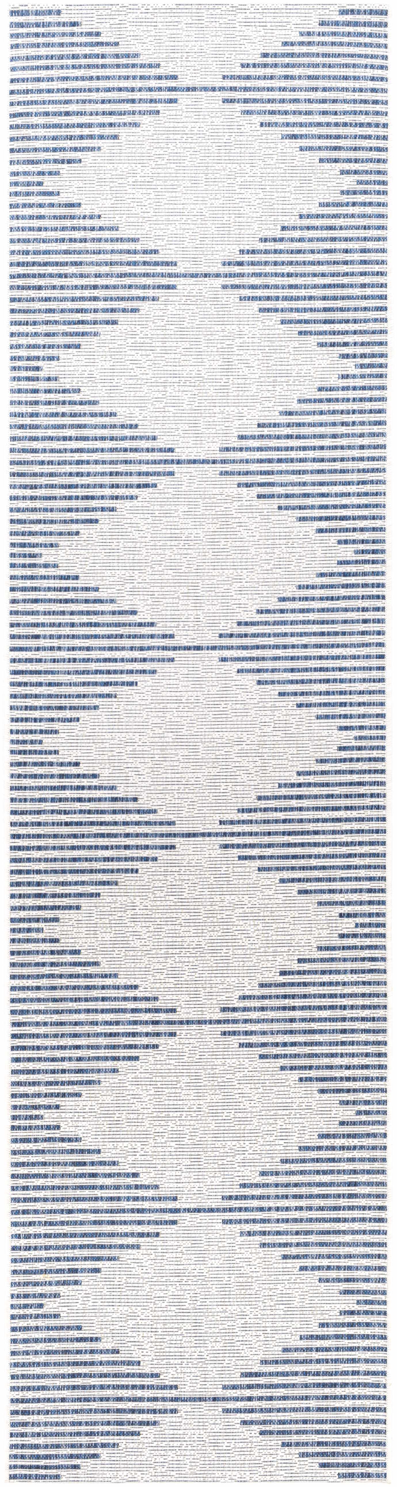 Stephan Blue & Cream Outdoor Rug