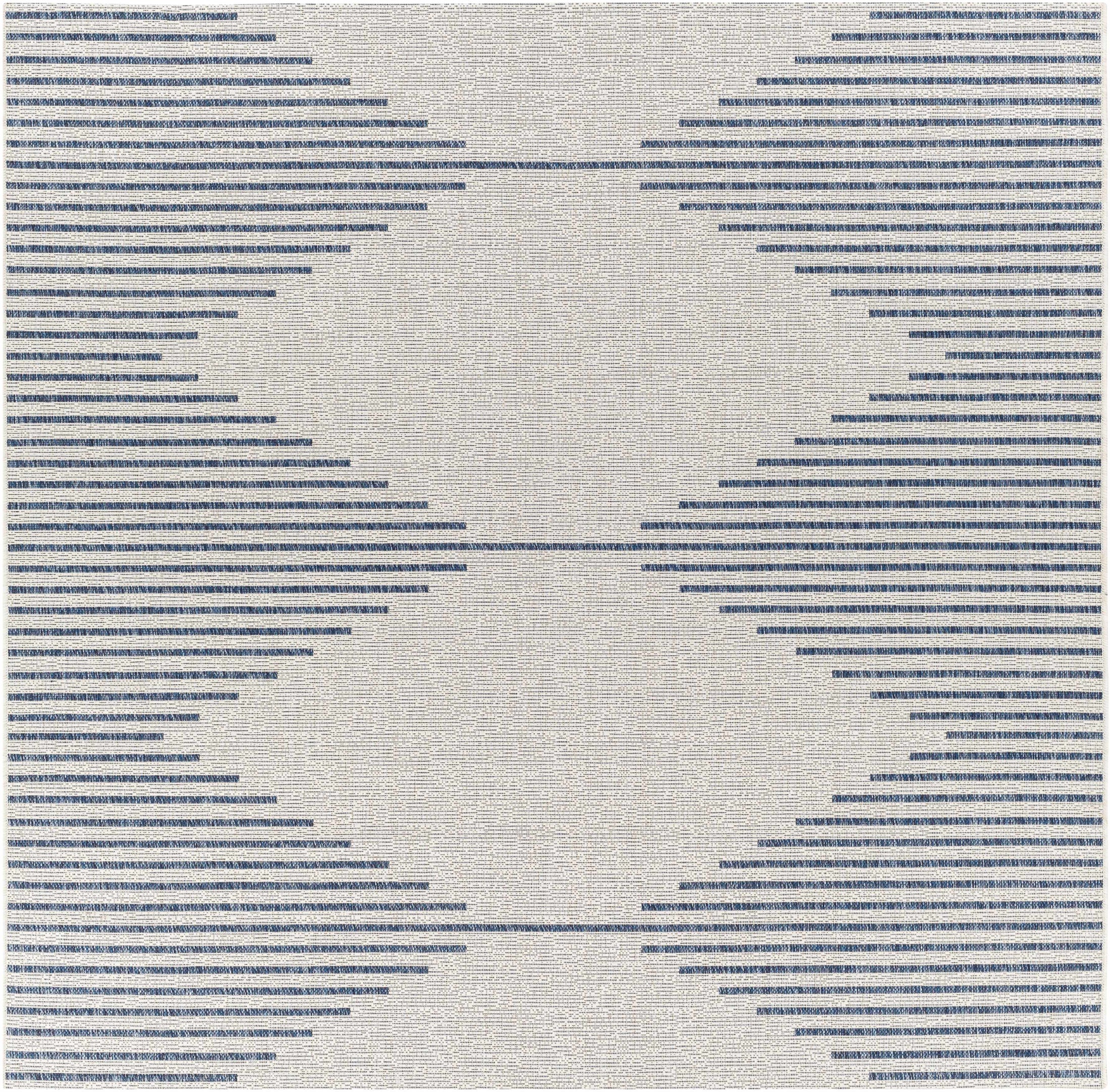 Stephan Blue & Cream Outdoor Rug