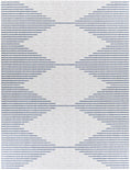 Load image into Gallery viewer, Stephan Blue & Cream Outdoor Rug
