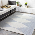 Load image into Gallery viewer, Stephan Blue & Cream Outdoor Rug
