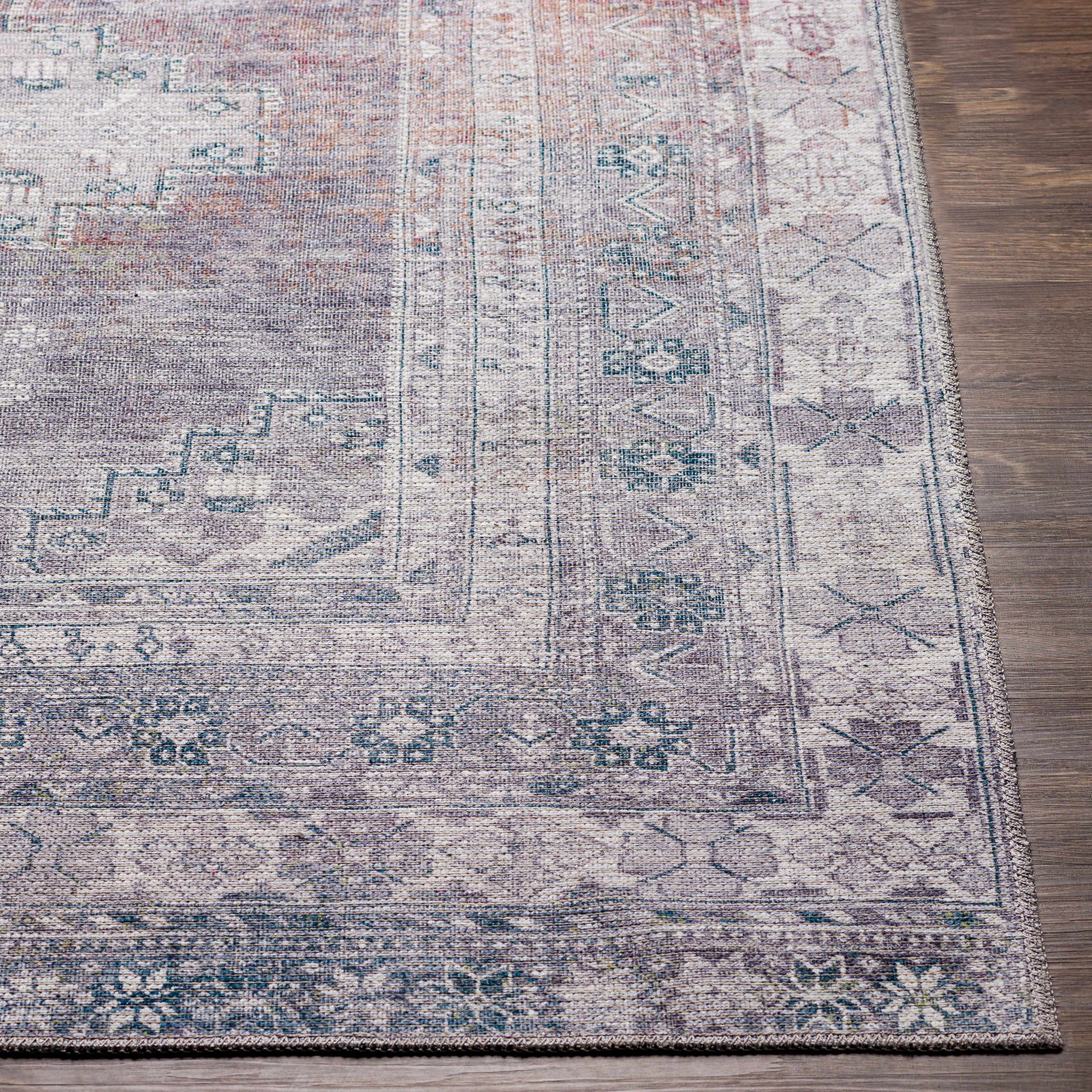 Baltinglass Gray Washable Rug