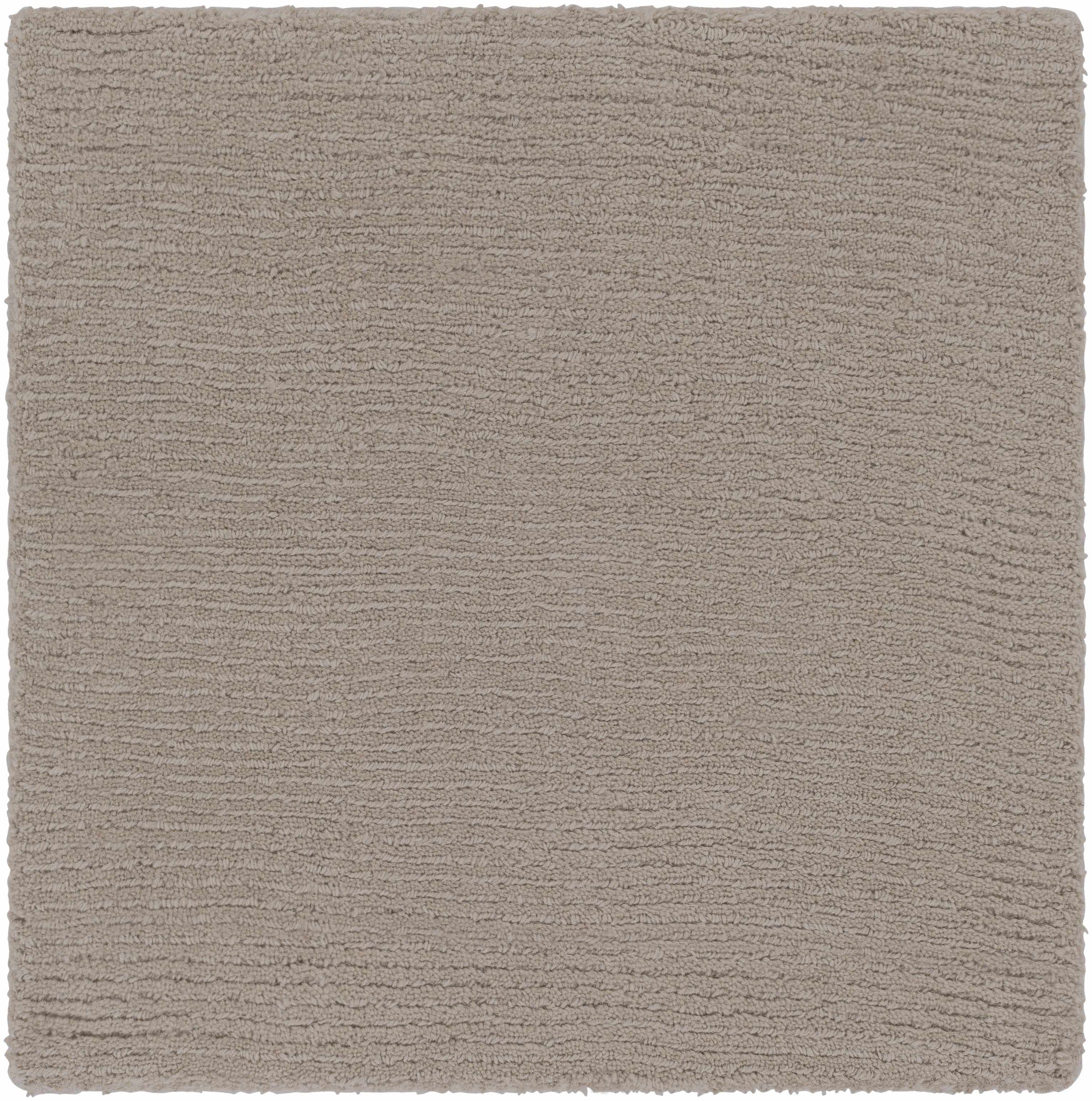 Brockton Solid Wool Gray Area Rug