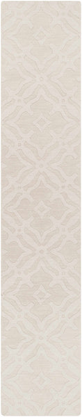 Load image into Gallery viewer, Fyffe Embossed Beige Wool Area Rug
