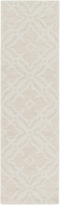 Load image into Gallery viewer, Fyffe Embossed Beige Wool Area Rug
