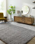 Load image into Gallery viewer, Siari Solid Medium Gray Shag Rug
