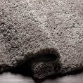 Load image into Gallery viewer, Siari Solid Medium Gray Shag Rug
