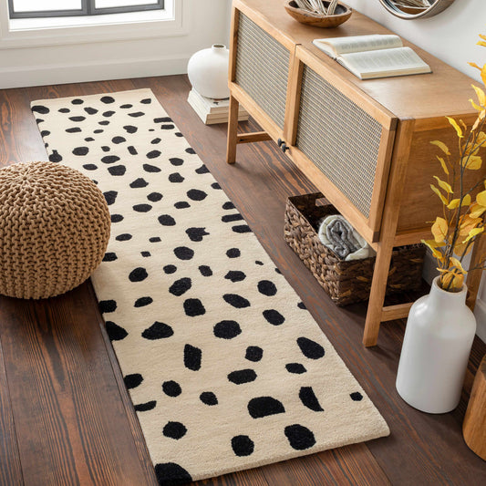 Guiseley Dalmatian Wool Area Rug