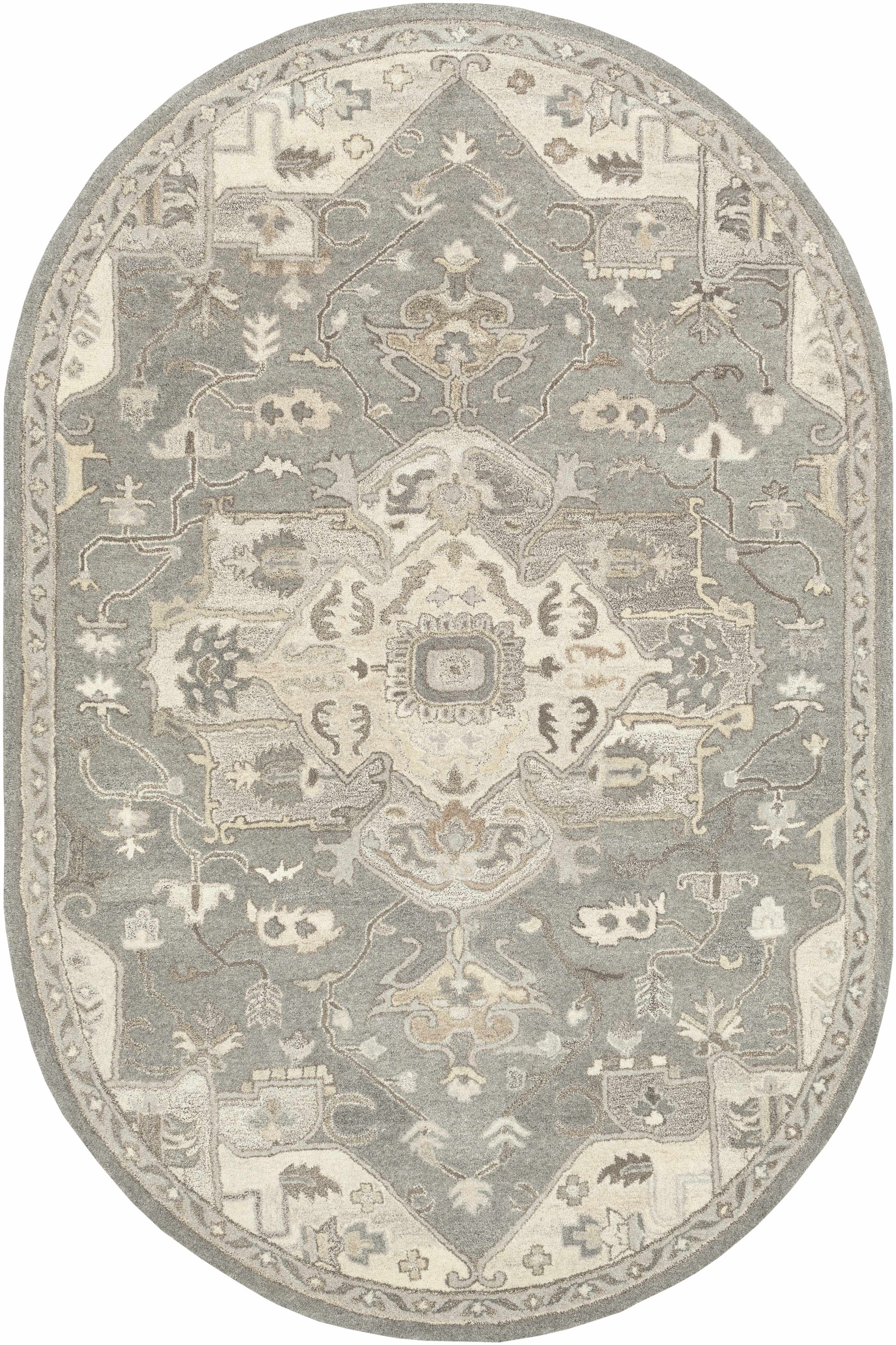 Broomfield 1196 Hand Tufted Taupe Wool Rug