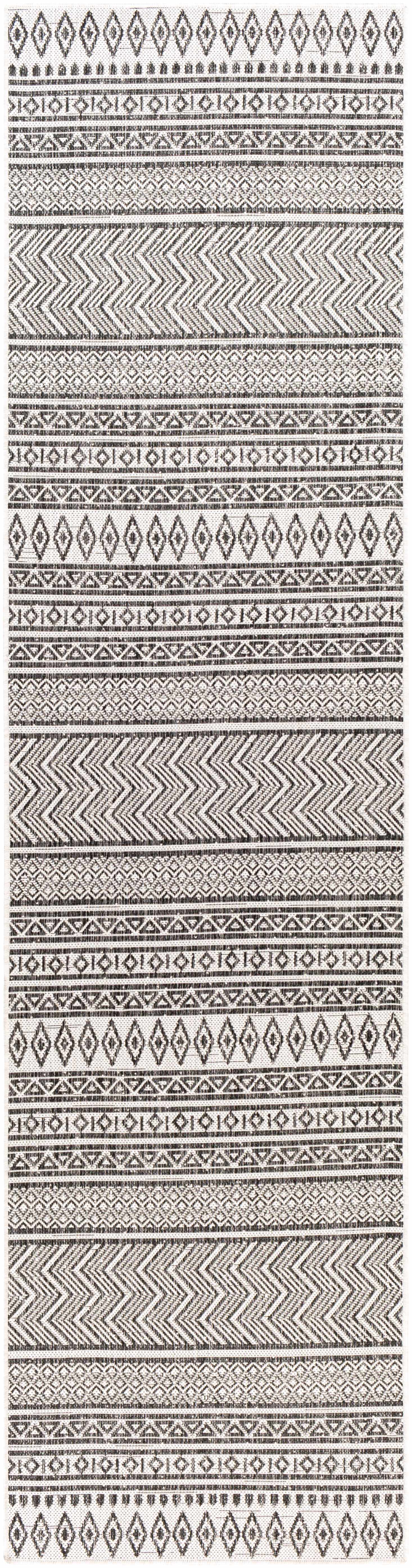 Imboden Black&White Outdoor Rug