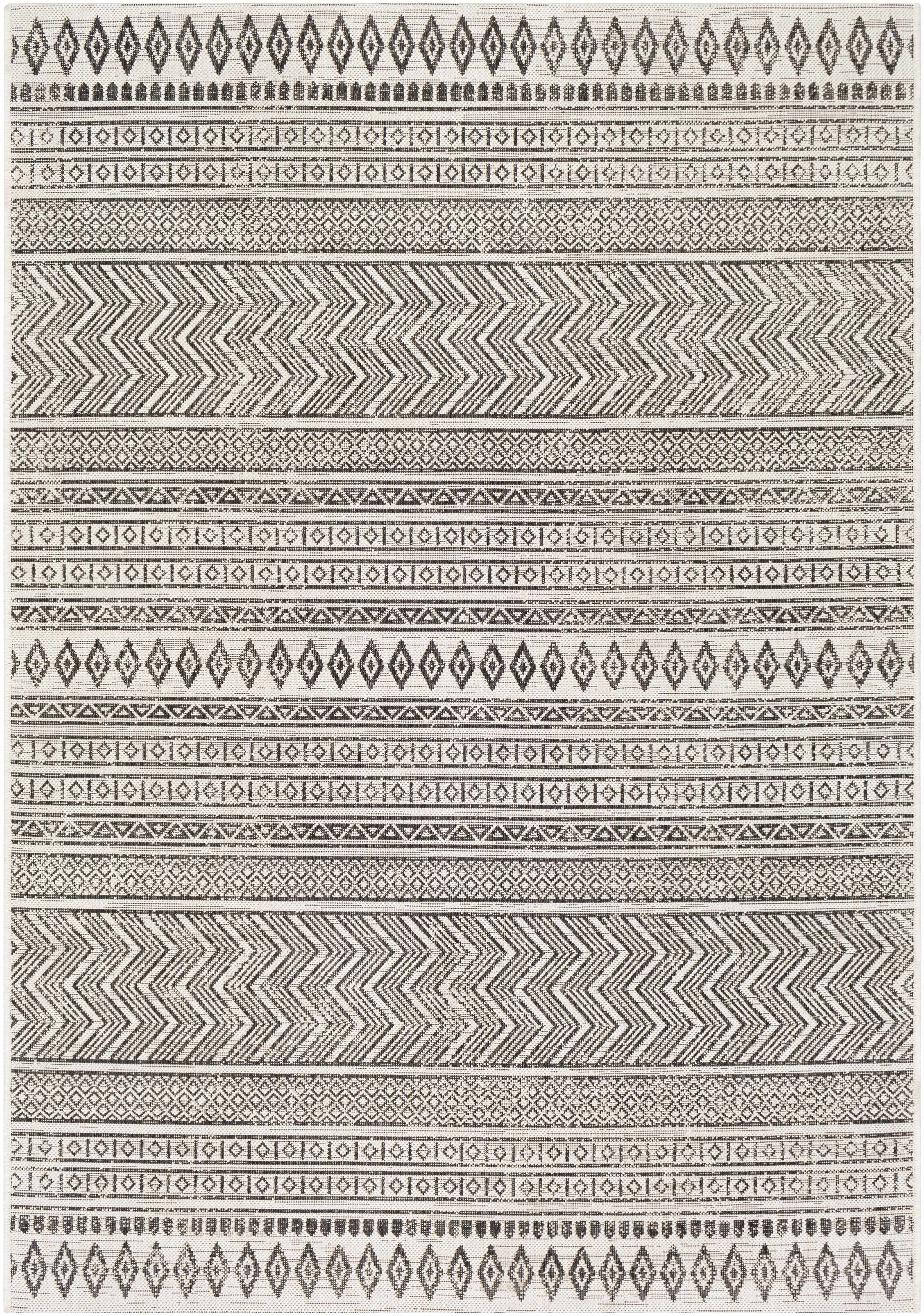 Imboden Black&White Outdoor Rug