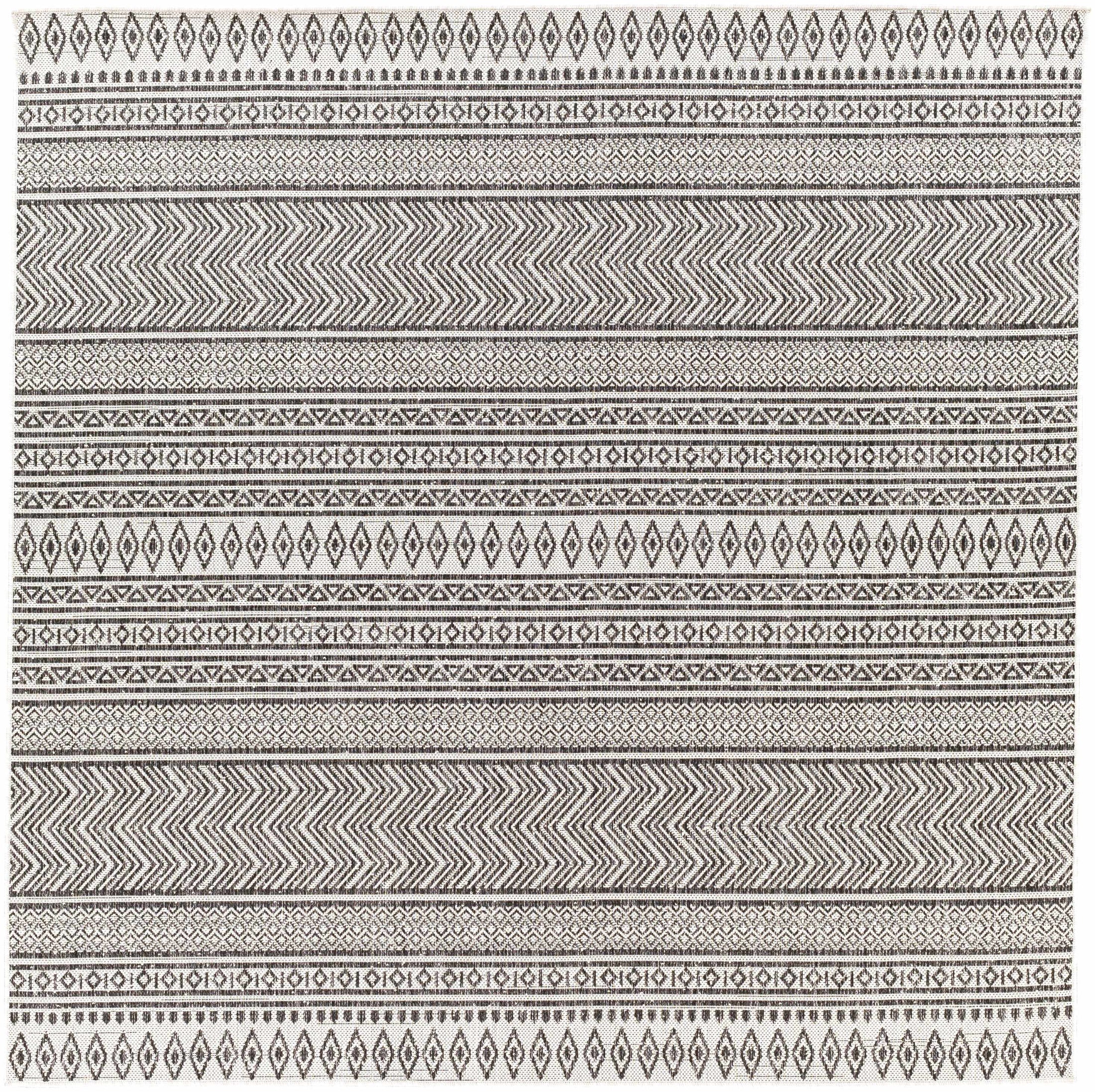 Imboden Black&White Outdoor Rug