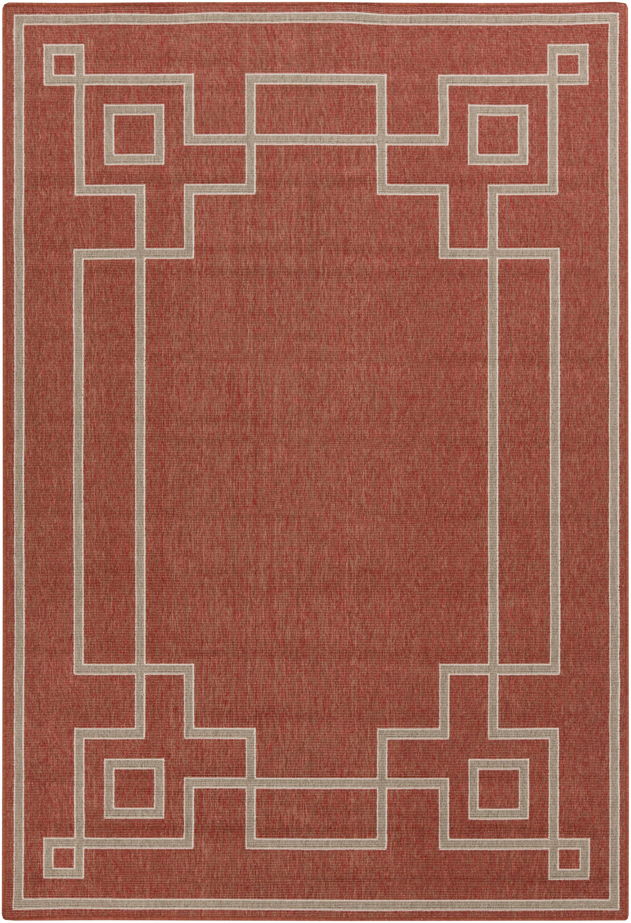 Harborgreek Brick Red Outdoor Rug