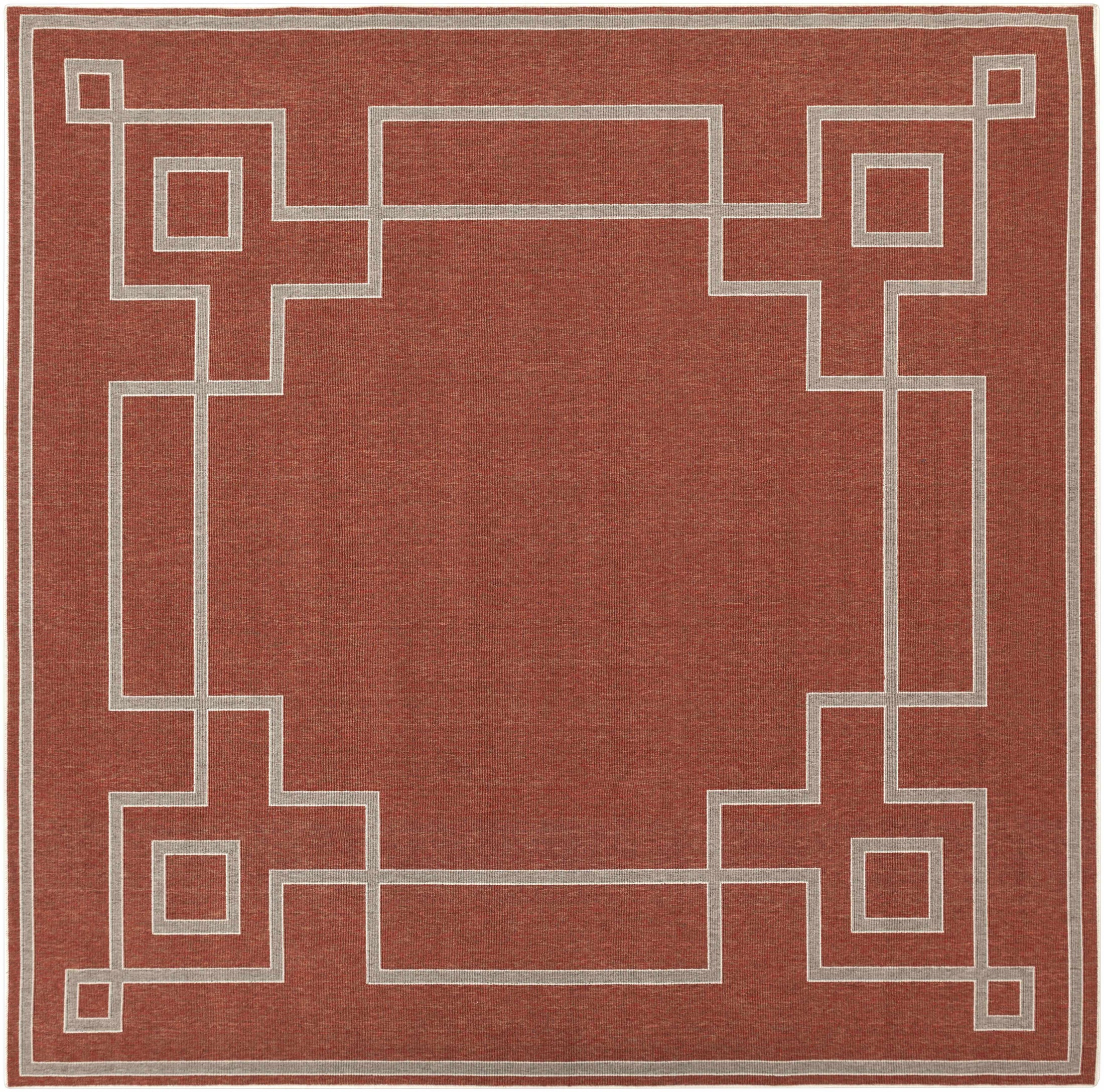 Harborgreek Brick Red Outdoor Rug