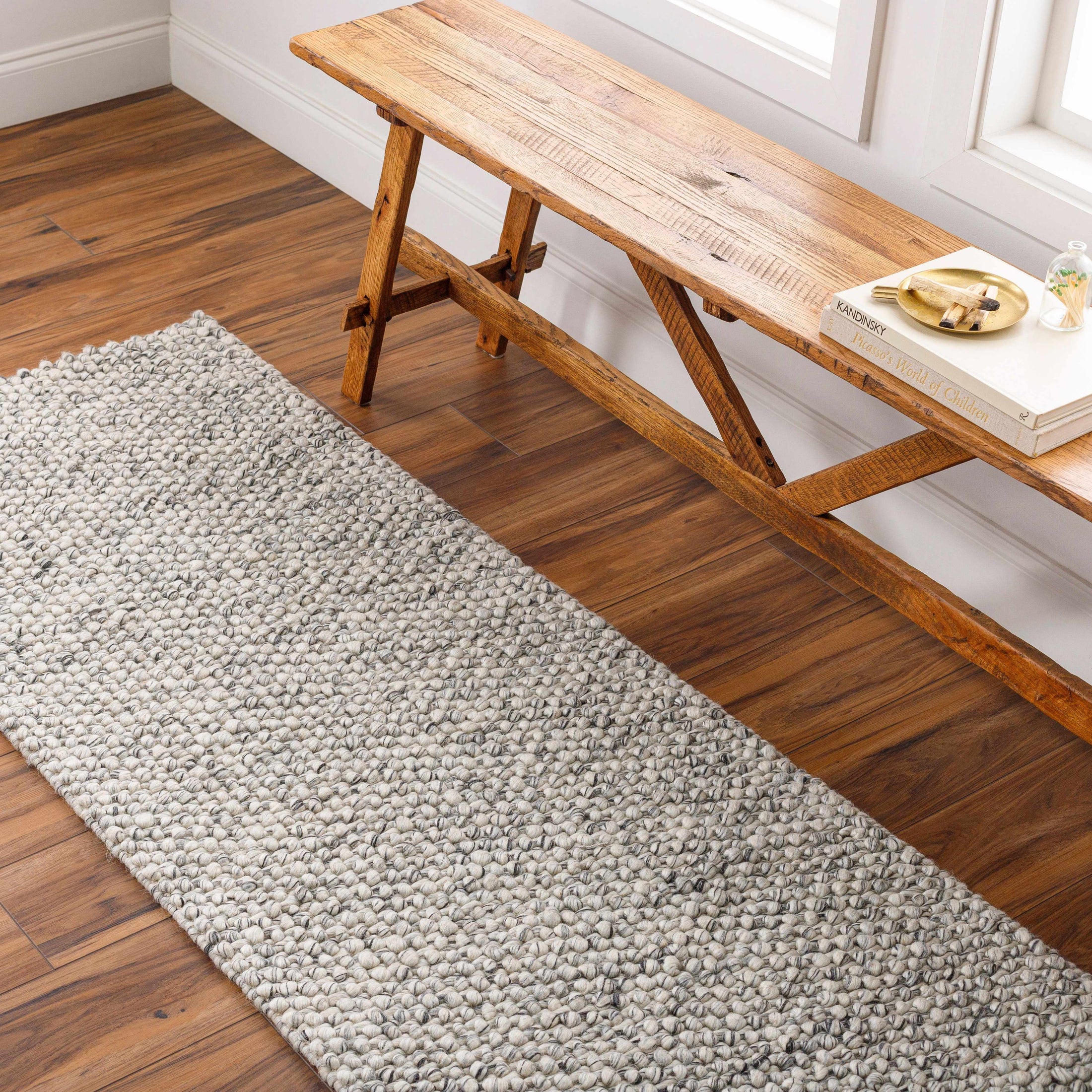 Lucerne Gray LNE-1001 Wool Rug