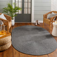 Load image into Gallery viewer, Black Braided Faux Jute Rug
