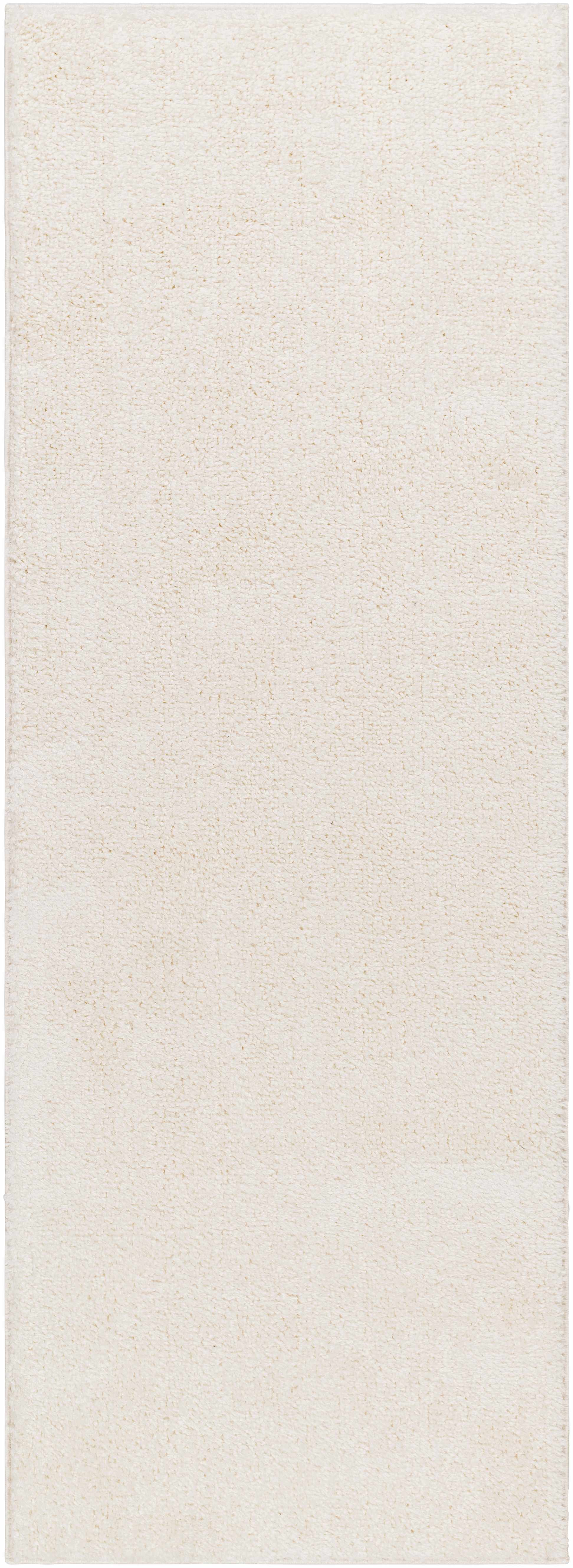 Judy Solid White Washable Shag Rug