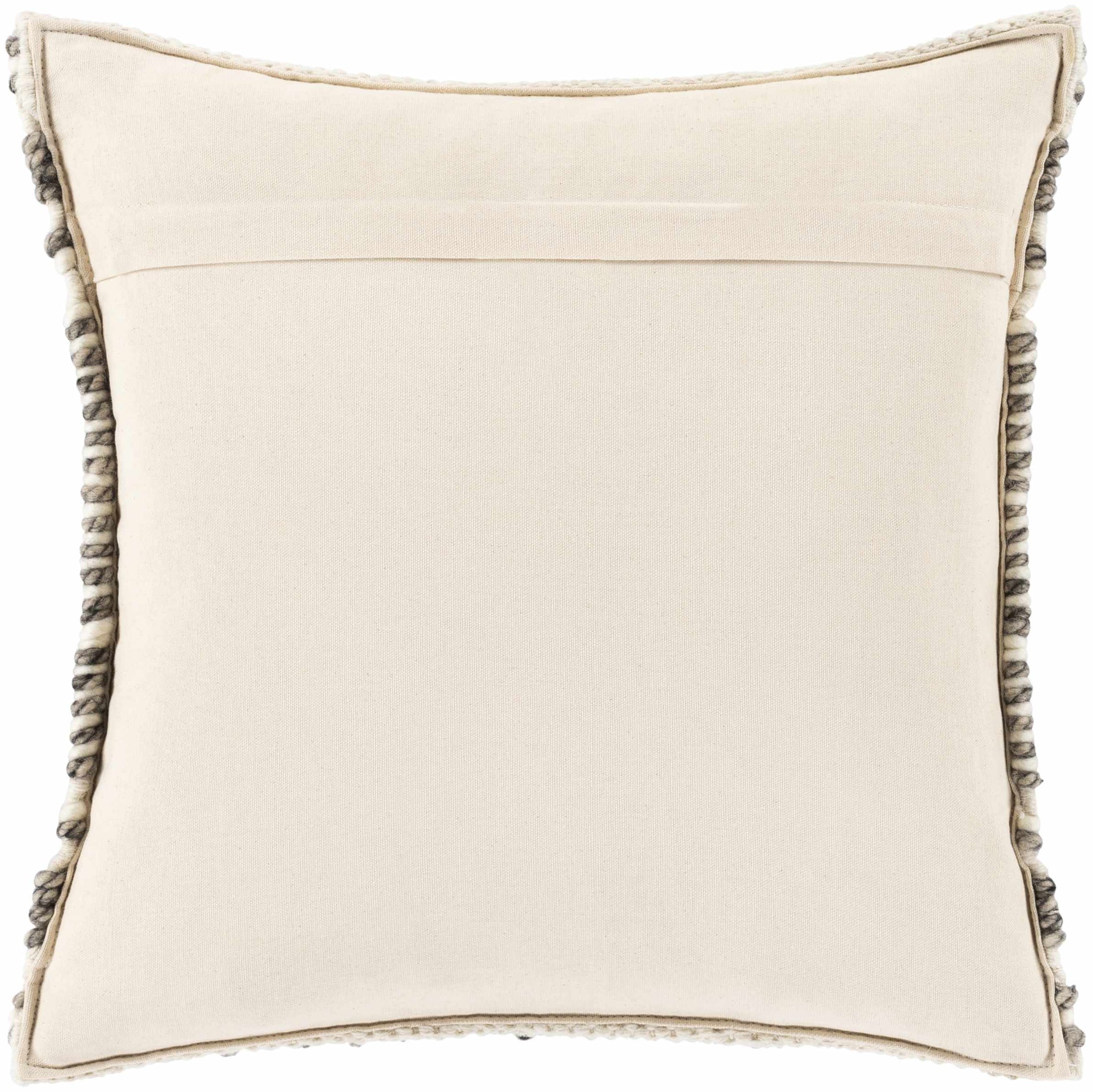 Sagamore Cream Trellis Wool&Cotton Throw Pillow