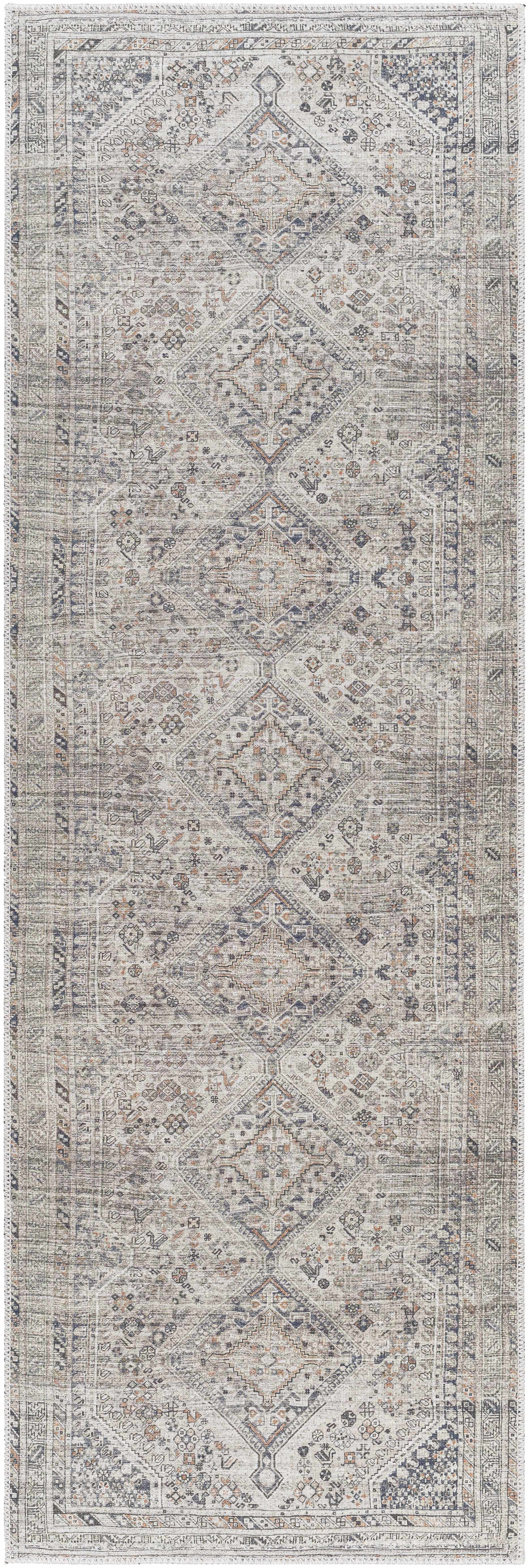 Barny Beige Washable Area Rug