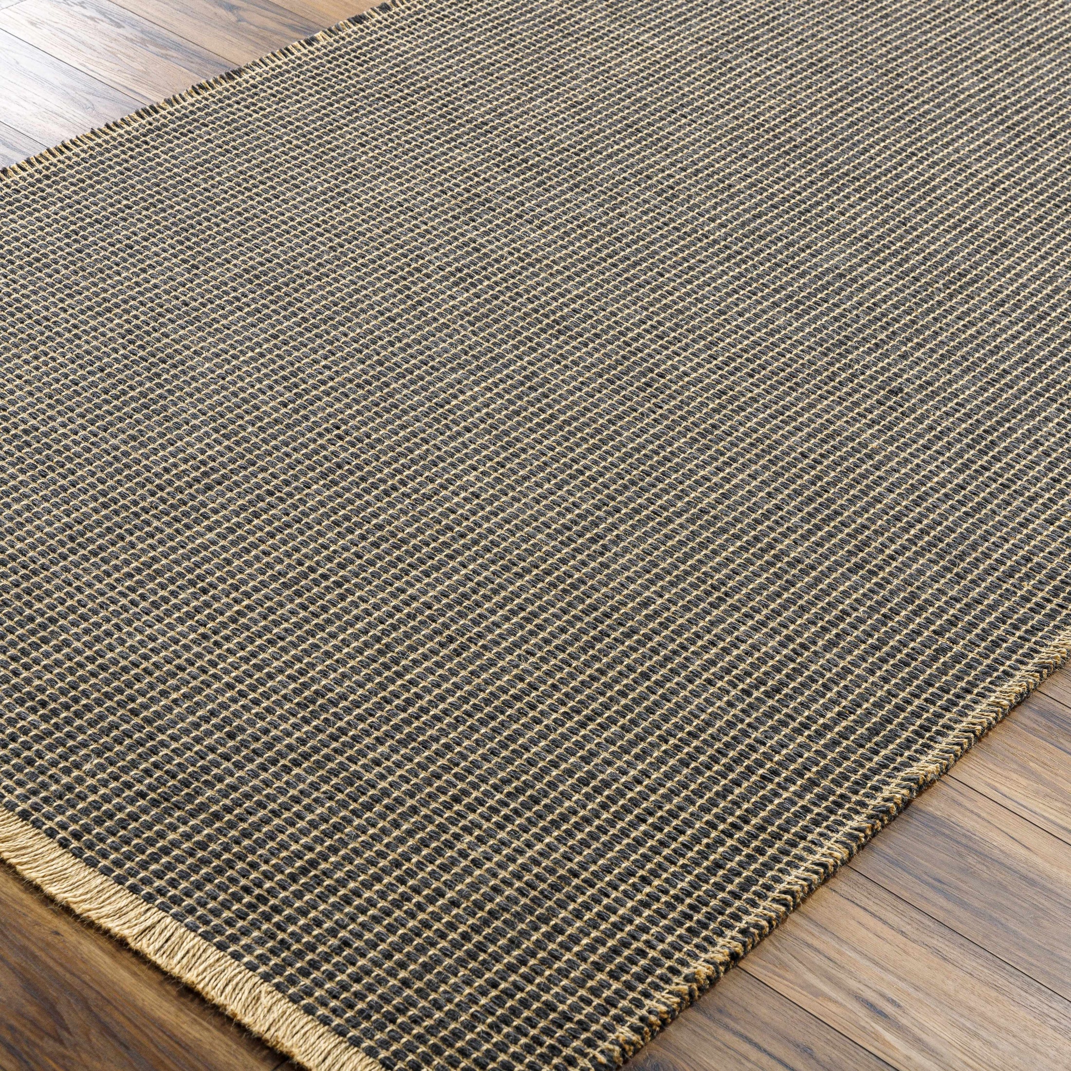 Kimi Jute Black Area Rug - Becki Owens x Livabliss