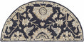 Load image into Gallery viewer, Copen Black Floral Wool Rug
