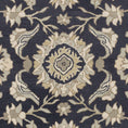 Load image into Gallery viewer, Copen Black Floral Wool Rug
